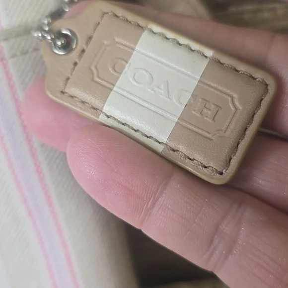 Coach Legacy Weekend Ticking Stripe Med Swingpack Crossbody Bag - Picture 3 of 7